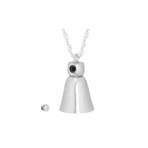 Sterling Silver Bell Pendant Necklace