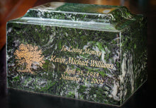 Load image into Gallery viewer, Copy of Classic Black Granite Companion Cremation Urn, 420 Cubic Inches, TSA Approved
