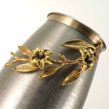 Load image into Gallery viewer, At Peace Memorials Windsong Lily Pewter/Bronze, Cremation urn for ashes 205 Cubic inches
