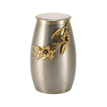 Load image into Gallery viewer, At Peace Memorials Windsong Lily Pewter/Bronze, Cremation urn for ashes 205 Cubic inches
