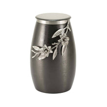 Load image into Gallery viewer, At Peace Memorials Windsong Lily Slate/Pewter, Cremation urn for ashes 205 Cubic inches
