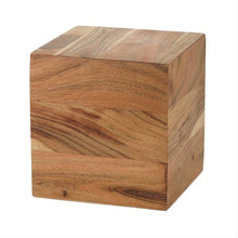 Load image into Gallery viewer, At Peace Memorials Modern Essentials Natural Cube Cremation Urn 240 Cubic Inches
