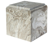 Load image into Gallery viewer, Large/Adult 280 Cubic Inch Perlato Cultured Marble Cube Cremation Urn For Ashes
