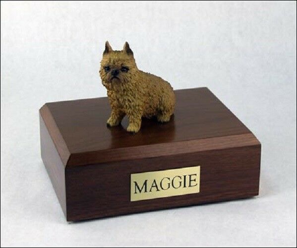 Brussels Griffon Pet Funeral Cremation Urn Avail. 3 Different Colors & 4 Sizes