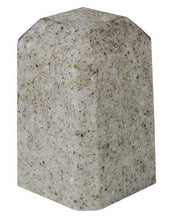 Load image into Gallery viewer, Small/Keepsake 36 Cubic Inch Beige Square Cultured Granite Cremation Urn Ashes
