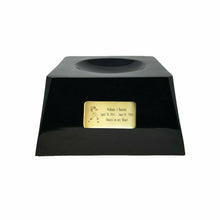 Load image into Gallery viewer, Large/Adult 200 Cubic Inch West Virginia Mountaineers Ball on Cremation Urn Base
