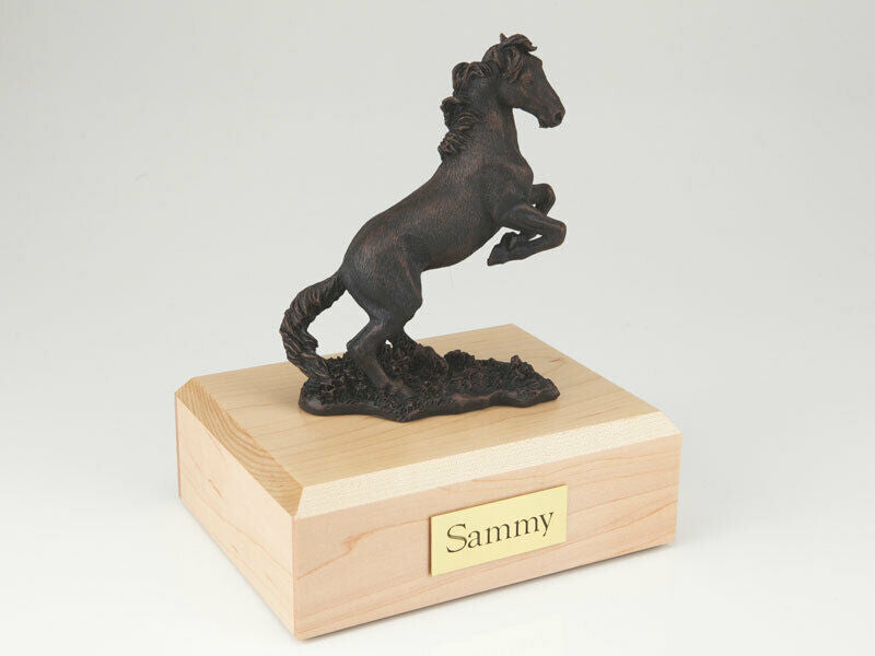 Bronze Horse Figurine Funeral Cremation Urn Avail in 3 Different Colors & 4 Size