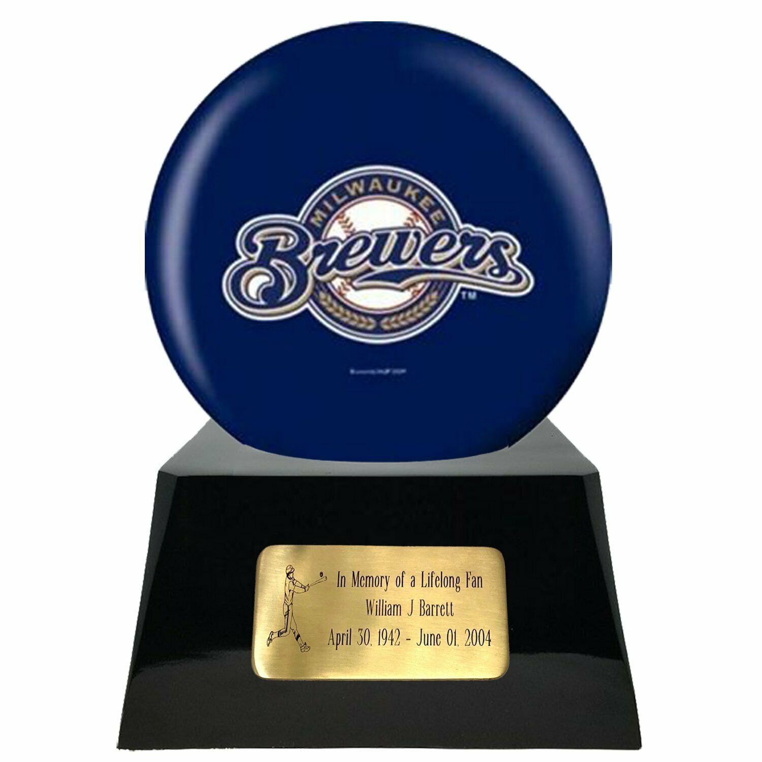 Milwaukee Brewers Sports Team Adult Baseball Funeral Cremation Urn For - At  Peace Memorials