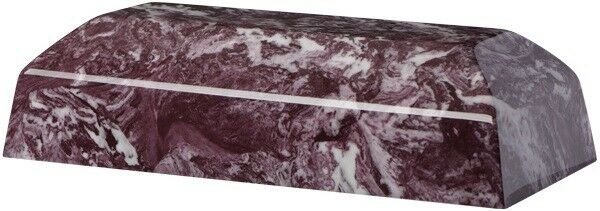 Large 298 Cubic Inch Merlot Zenith Cultured Marble Cremation Urn for Ashes