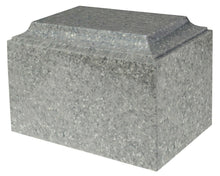 Load image into Gallery viewer, Large/Adult 225 Cubic Inch Tuscany Military Gray Cultured Granite Cremation Urn
