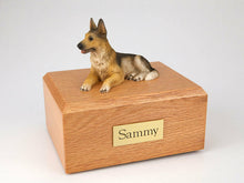 Load image into Gallery viewer, German Shepherd Pet Funeral Cremation Urn Avail in 3 Different Colors &amp; 4 Sizes
