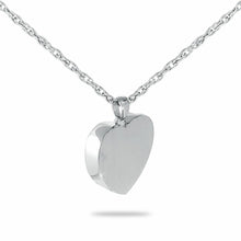 Load image into Gallery viewer, Sterling Silver Classic Heart Pendant/Necklace Funeral Cremation Urn for Ashes
