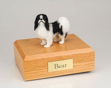 Load image into Gallery viewer, Japanese Chin Black &amp; White Pet Cremation Urn Available 3 Diff. Colors &amp; 4 Size
