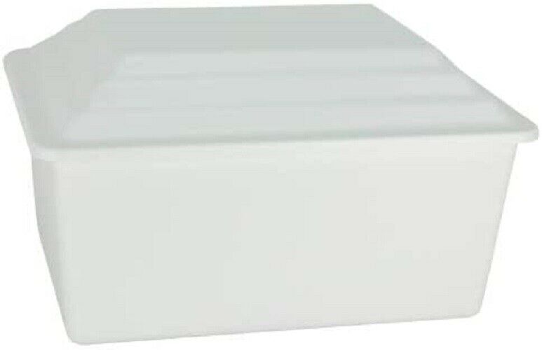 Large/Adult White Polymer Urn Vault for Ground Burial Funeral Cremation Urn