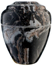 Load image into Gallery viewer, Small/Keepsake 18 Cubic In Mission Vase Cultured Marble Cremation Urn for Ashes
