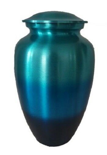 Small/Keepsake 3 Cubic Inch My Blue Heaven Aluminum Cremation Urn for Ashes