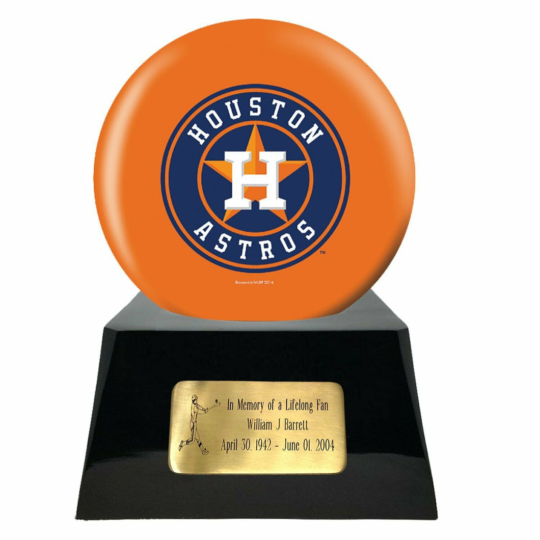 Houston Astros Baseball Cremation Urn Adult Funeral Sport Team Urn For Ashes