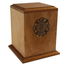 Load image into Gallery viewer, Large/Adult 225 Cubic Inch Firefighter Funeral Cremation Urn - Made in USA
