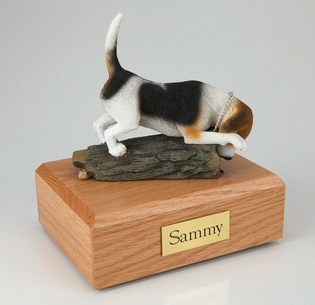 Beagle Pet Funeral Cremation Urn Available in 3 Different Colors 4 Sizes