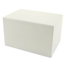 Load image into Gallery viewer, Large/Adult Somerset Box White, Full Size Funeral Cremation Urn for Ashes
