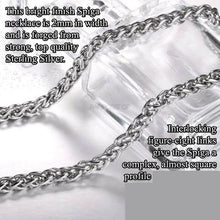 Load image into Gallery viewer, Sterling Silver Gator Skin Funeral Cremation Urn Pendant for Ashes w/Chain
