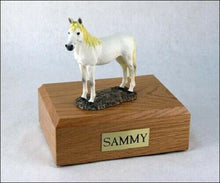 Load image into Gallery viewer, Horse White Figurine Funeral Cremation Urn Available in 3 Diff. Colors/4 Sizes

