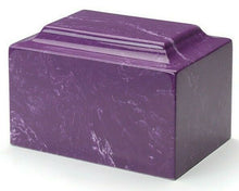 Load image into Gallery viewer, Classic Marble Amethyst Adult Funeral Cremation Urn, 325 Cubic Inch TSA Approved
