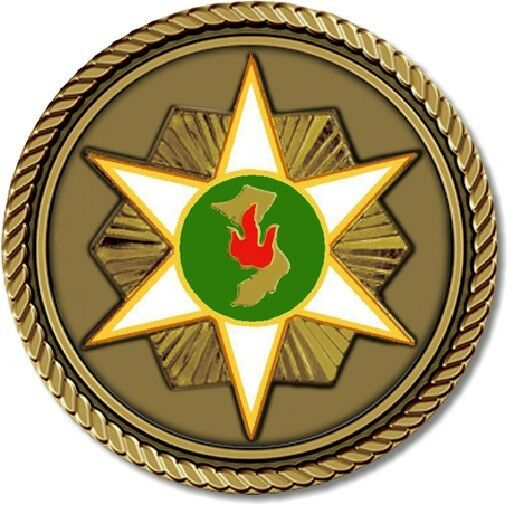 Vietnam Gallantry Medallion for Box Cremation Urn/Flag Case - 3 Inch Diameter