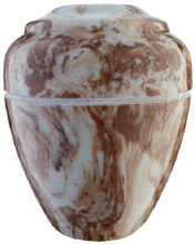 Load image into Gallery viewer, Small/Keepsake 18 Cubic Inch Cafe Vase Cultured Marble Cremation Urn for Ashes
