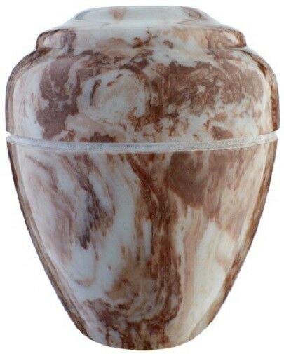 Small/Keepsake 18 Cubic Inch Cafe Vase Cultured Marble Cremation Urn for Ashes