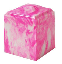 Load image into Gallery viewer, Small/Keepsake 45 Cubic Inch Carnation Cultured Marble Cremation Urn for Ashes
