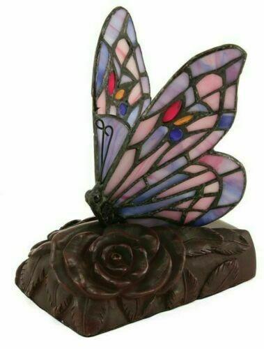 Multi-colored Butterfly LED Lamp Keepsake Funeral Cremation Urn for Ashes