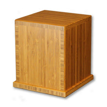 Load image into Gallery viewer, Biodegradable Eco-friendly Bamboo Adult Funeral Cremation Urn, 210 Cubic Inches
