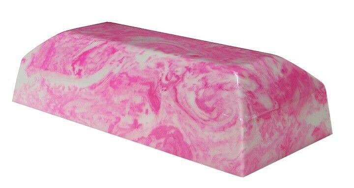 Large 298 Cubic Inches Pink Zenith Cultured Marble Cremation Urn for Ashes