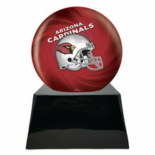 Load image into Gallery viewer, Large/Adult 200 Cubic Inch Arizona Cardinals Metal Ball on Cremation Urn Base
