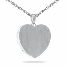 Load image into Gallery viewer, Sterling Silver Classic Heart Pendant/Necklace Funeral Cremation Urn for Ashes
