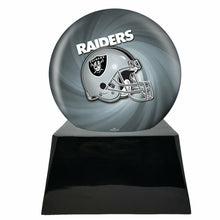 Load image into Gallery viewer, Large/Adult 200 Cubic Inch Oakland Raiders  Metal Ball on Cremation Urn Base
