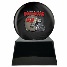 Load image into Gallery viewer, Large/Adult 200 Cubic Inch Tampa Bay Bucs Metal Ball on Cremation Urn Base
