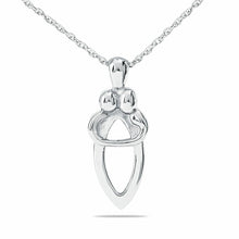 Load image into Gallery viewer, Stainless Steel Family Embrace Pendant Funeral Cremation Urn w/Necklace
