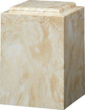 Load image into Gallery viewer, Large/Adult 220 Cubic Inch Windsor Beige Cultured Marble Cremation Urn for Ashes
