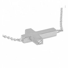 Load image into Gallery viewer, Sterling Silver Cross Pendant/Necklace Funeral Cremation Urn for Ashes
