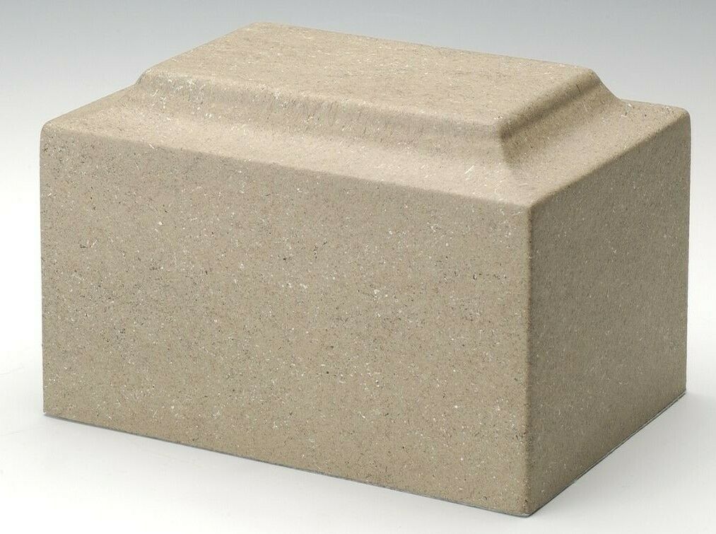 Classic Marble Beige Oversized 325 Cubic Inches Cremation Urn Ashes TSA Approved