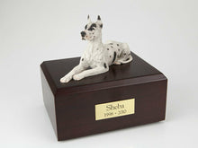 Load image into Gallery viewer, Great Dane, Harlequin Pet Cremation Urn Available in 3 Diff Colors &amp; 4 Sizes
