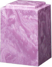 Load image into Gallery viewer, Large/Adult 220 Cubic In Windsor Purple Cultured Marble Cremation Urn for Ashes
