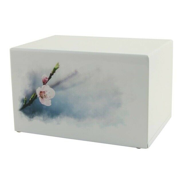 Large/Adult Cherry Blossoms Box Funeral Cremation Urn for Ashes 200 Cubic Inches