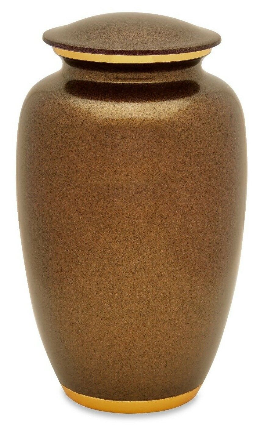 Gold 210 Cubic Inches Large/Adult Funeral Cremation Urn for Ashes
