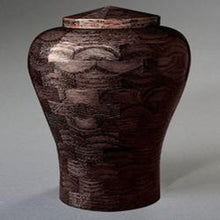 Load image into Gallery viewer, Lily Black Oak Wood Infant/Child/Pet Funeral Cremation Urn, 94 Cubic Inches
