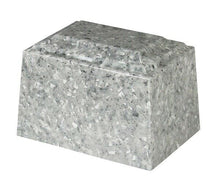 Load image into Gallery viewer, Small/Keepsake 2 Cubic Inch Gray Tuscany Cultured Granite Cremation Urn Ashes
