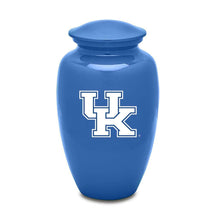 Load image into Gallery viewer, University Of Kentucky Wildcats Football Helmet 225 Cubic Inches Cremation Urn
