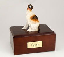 Load image into Gallery viewer, Borzoi Pet Funeral Cremation Urn, Engraved. Avail. 3 Different Colors &amp; 4 Sizes
